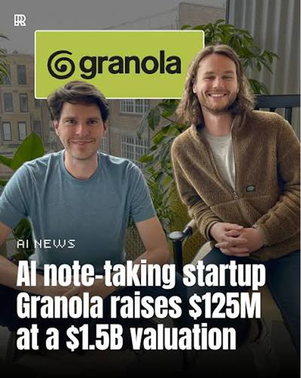 Granola founders—AI note-taking startup raises $125M at a $1.5B valuation
